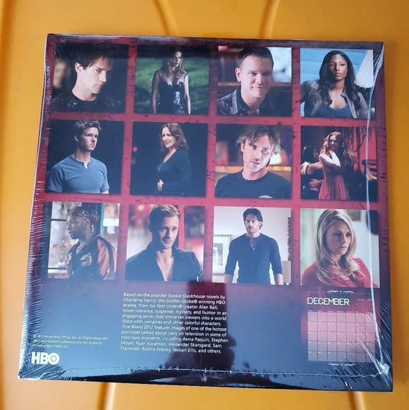 COLLECTORS ~ NEW~ 2013 ~ True Blood Calendar ~ In Cellophane🧛♀️🧛♂️🦇 - Picture 2 of 6